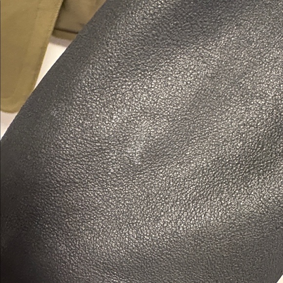 [Theory] Yaisa Pryor Mixed Media Leather Long-Sleeve Open Front Jacket Women’s M - Picture 10 of 12